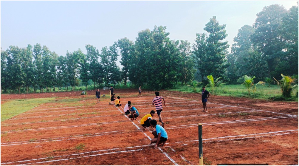 Spacious and vibrant cafeteria interior