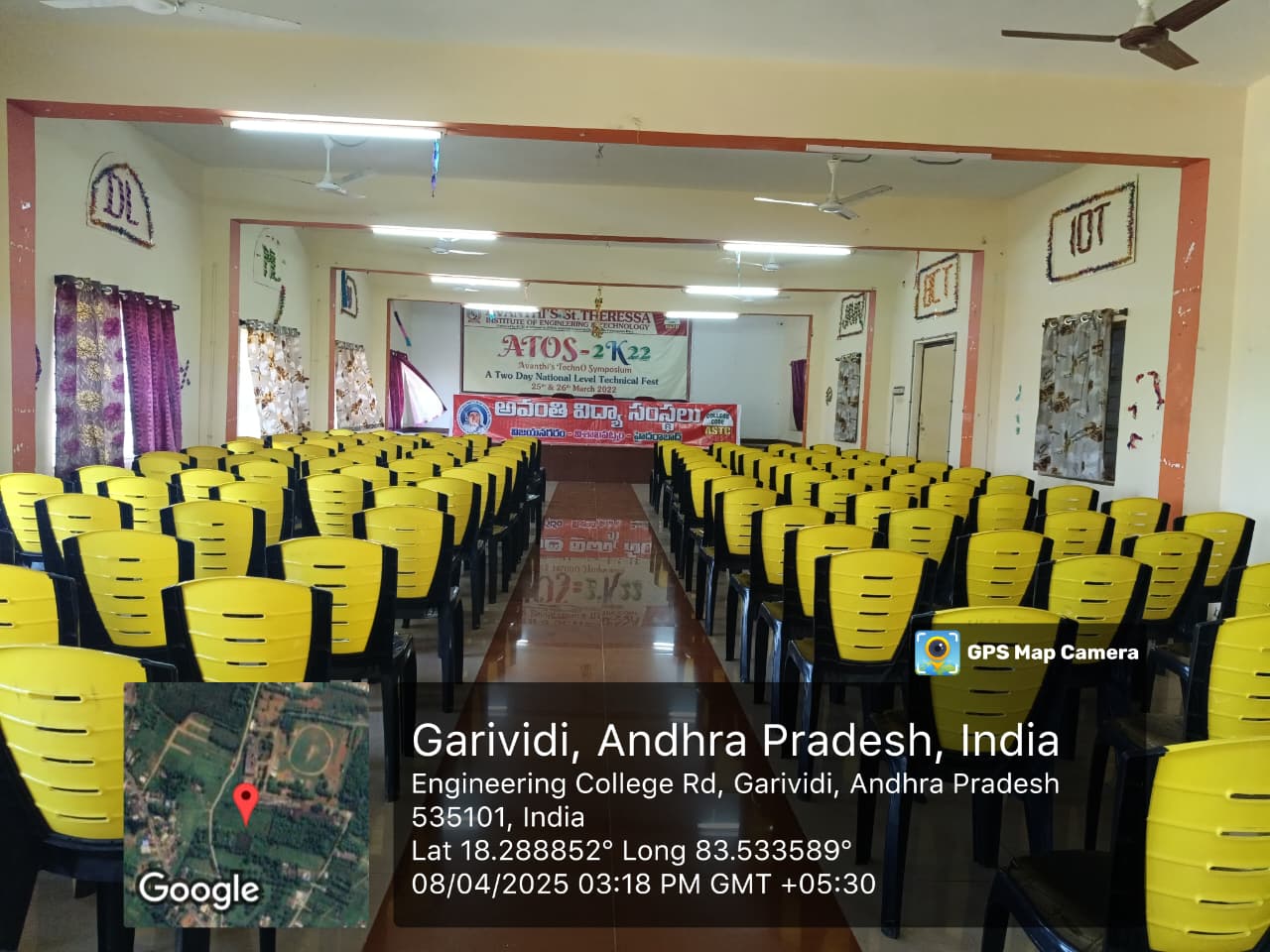 Spacious and vibrant cafeteria interior